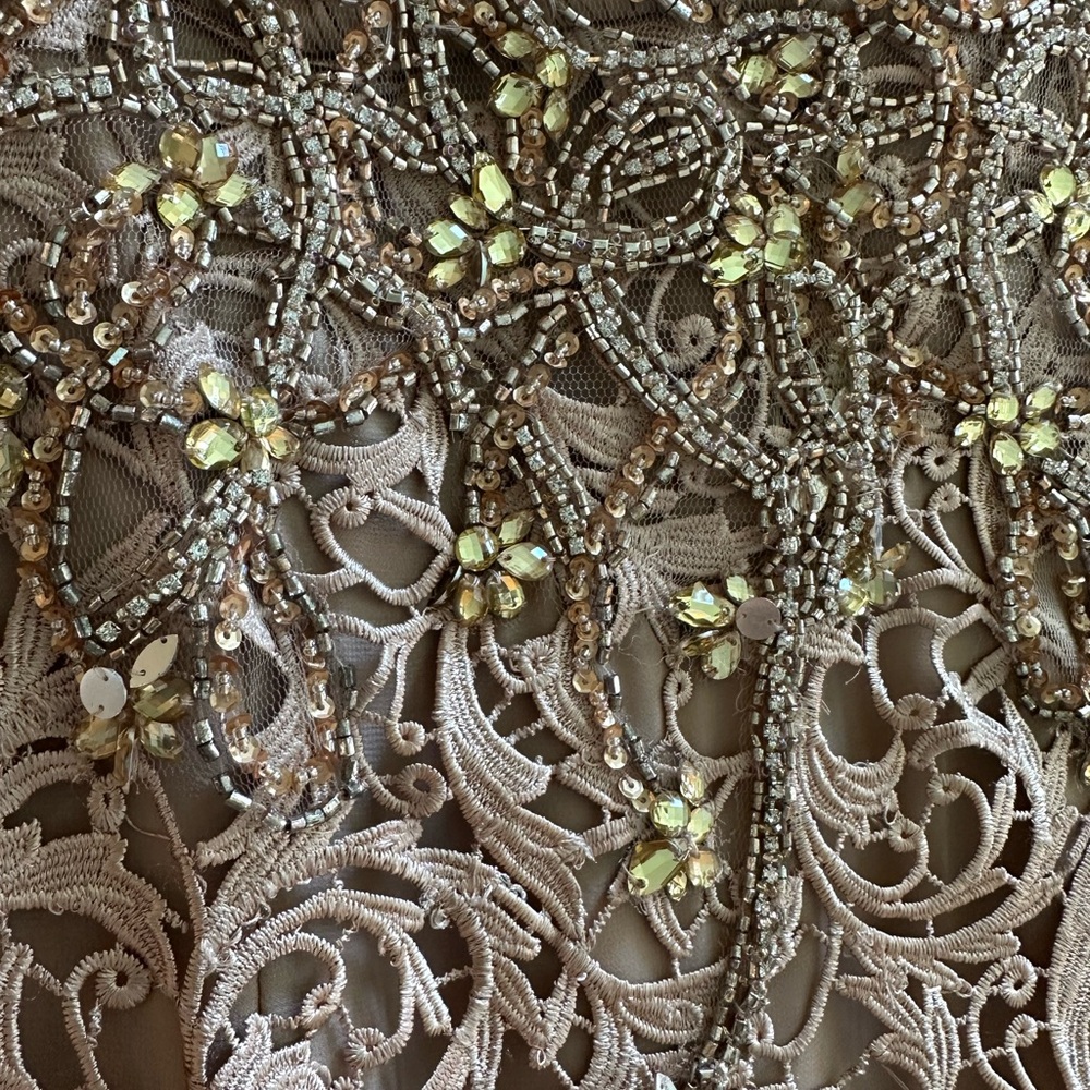 Elegant Beaded Evening Gown - Picture 6 of 7